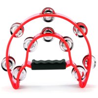 Hendrix - Pandero Media Luna 21X20Cms Rojo - Ps