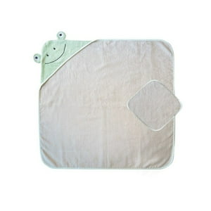 Pumucki - Set Toalla Con Capucha Rana Verde