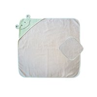 Pumucki - Set Toalla Con Capucha Rana Verde