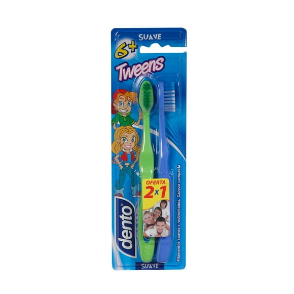Cepillo de Dientes Tweens Suave, 2 Un