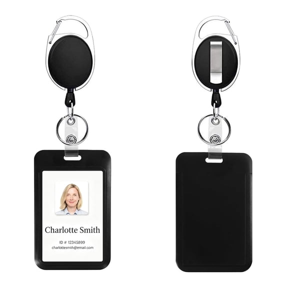 Porta credencial retráctil AshiMobi 2 unidades 61 cm
