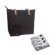 thumbnail image 1 of Borsa De Vino De Lienzo Portátil Con Dispensador De Bebidas Bolsa De Vino Aislada Negro Tamaño Único Adulto Unisex (viene Con 3 Compartimentos Internos), 1 of 3
