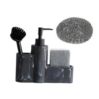 Bothyi - Dispensador De Jabón De Cocina, Depuradores, Dispensador De Jabón Líquido Para Manos Para El Hogar, Cocina, Negro