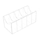 thumbnail image 5 of Organizador De Cinturones Armario Transparente Estante Para Cinturones Para El Hogar Para Cosméticos Pulseras Relojes 5 Compartimentos, 5 of 5