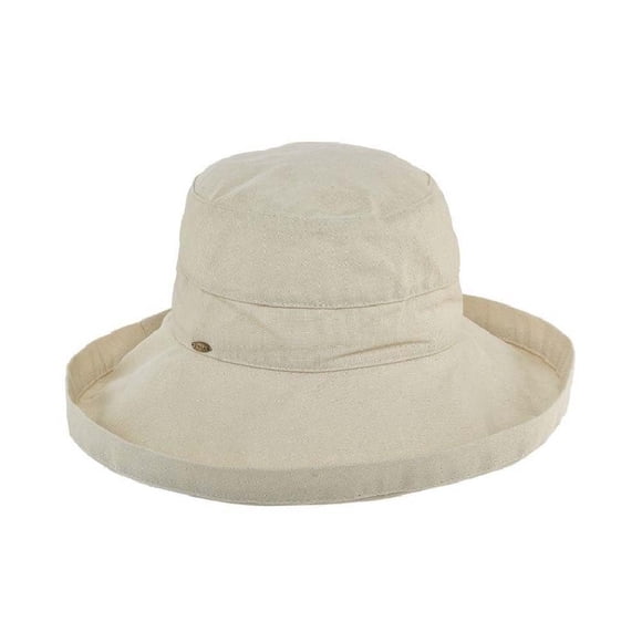 Gorro Scala de algodón para mujer con cordón interior UPF 50+