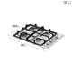 thumbnail image 3 of Encimera A Gas Fce 4Hf T Inox, 3 of 8