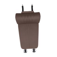 Magideal - Cojín De Extensión Para Piernas De Asiento De Automóvil Almohadilla Soporte Universal Para Rodillas Cojín Ergonómico Forma C Material Cuero Pu Adecuad Marrón