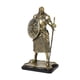 thumbnail image 3 of Escultura De Caballero, Adorno De Mesa Para Estantería, Centro De Mesa, Chimenea, Color Dorado, 3 of 5