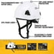 thumbnail image 2 of Casco de seguridad DEWALT DPG22 tipo II clase E blanco talla adulto, 2 of 3