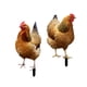 thumbnail image 5 of Estatua De Gallina Para Jardín, Estacas De Metal, Esculturas De Animales Para Suelo, Césped Y Exteriores, 2 Uds., 5 of 5