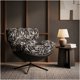 thumbnail image 5 of Sillón Bianca Giratorio Jacquard Base Metálica De 4 Puntas Negro Floreado, 5 of 8