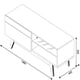 thumbnail image 4 of Rack Tv Stand Classic 12633 1.4 Cajon Blanco/Caramelo, 4 of 6