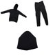 thumbnail image 4 of 1/6 Sudadera Con Capucha Larga Negra Para Hombre Gorra De Pantalón Para Figura De Acción De 12 '', 4 of 6