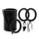 thumbnail image 1 of Aros para Cortinas BLASTHOME Pack de 18 - Negro Tuxedo, 1 of 7