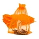 thumbnail image 1 of Thedisplayguys Paquete De 100 Bolsas De Regalo De Organza Transparente Naranja De 6 X 8, 1 of 3