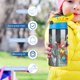 thumbnail image 5 of Amada la Aventura Botella de Agua con Tapa Pop Top de Un Toque, Acero Inoxidable, a Prueba de Fugas, para Deportes, Botella Infantil azul 12 oz, 5 of 6