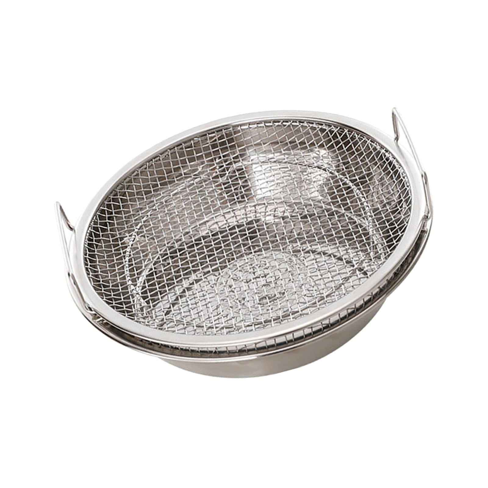 Bothyi - Bandeja De Filtro De Aceite, Colador De Cocina De Acero Inoxidable, Bandeja De Comida, Servidor De Comida Frita Pequeño