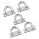 thumbnail image 1 of 5pcs M6 Gancho de pared / techo Placa de ojo de almohadilla de acero inoxidable Aparejo de barco marino, 1 of 4