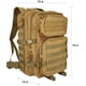 thumbnail image 2 of Mochila táctica militar, gran capacidad, mochila de asalto militar de 3 días, bolsa de emergencia, bolsa de viaje, mochila para senderismo, caza, trekking, camping y otras actividades al aire libre., 2 of 5