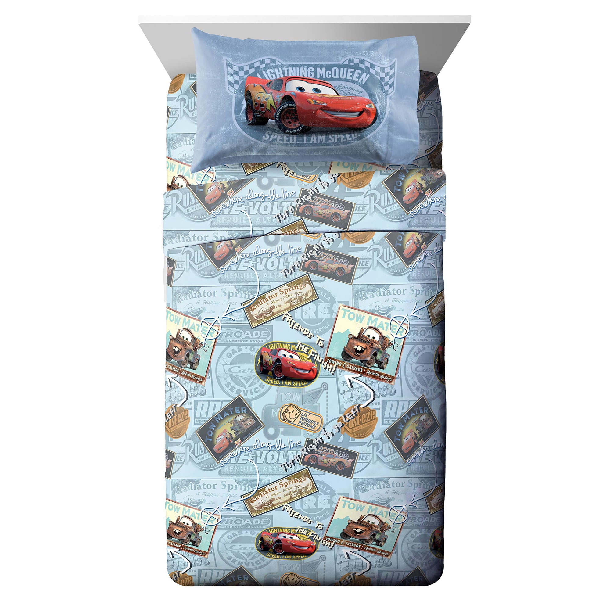 Jay Franco - Juego De Sábanas Kids Ultrasoft Cars De 3 Piezas 2 Unidades