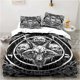 thumbnail image 1 of Satanic Satan Devil Bedding Set,Duvet Cover Comforter Bed Set Quilt Cover Pillowcase, Boys Girls Adults Bed Sheets, 1 of 5