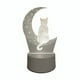 thumbnail image 2 of Lámpara LED De Mesa 3D USB Luz Gato y Luna, 2 of 3