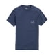 thumbnail image 2 of Camiseta Para Hombre Manga Corta Vintage Color Azul Ballena, 2 of 6