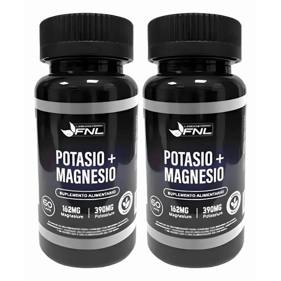 Potasio + Magnesio Citrato FNL Pack x2 120 Cápsulas Alta Absorción