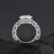 thumbnail image 3 of Anillos de Moissanita para Mujer Color D VVS1 Anillo de Diamante para Mujer Banda de Boda Anillo de Compromiso de Moissanita de Plata Esterlina 925 Joyería para Mujer Talla 5-10, 3 of 7