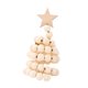 thumbnail image 2 of Adornos De Cuentas De Madera Para árbol De Navidad, Figura De árbol De Navidad Para Estante De Oficina, Color Madera, 2 of 5