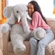 thumbnail image 1 of Peluche Vermont con forma de oso de peluche, elefante gigante, 120 cm, 1 of 9