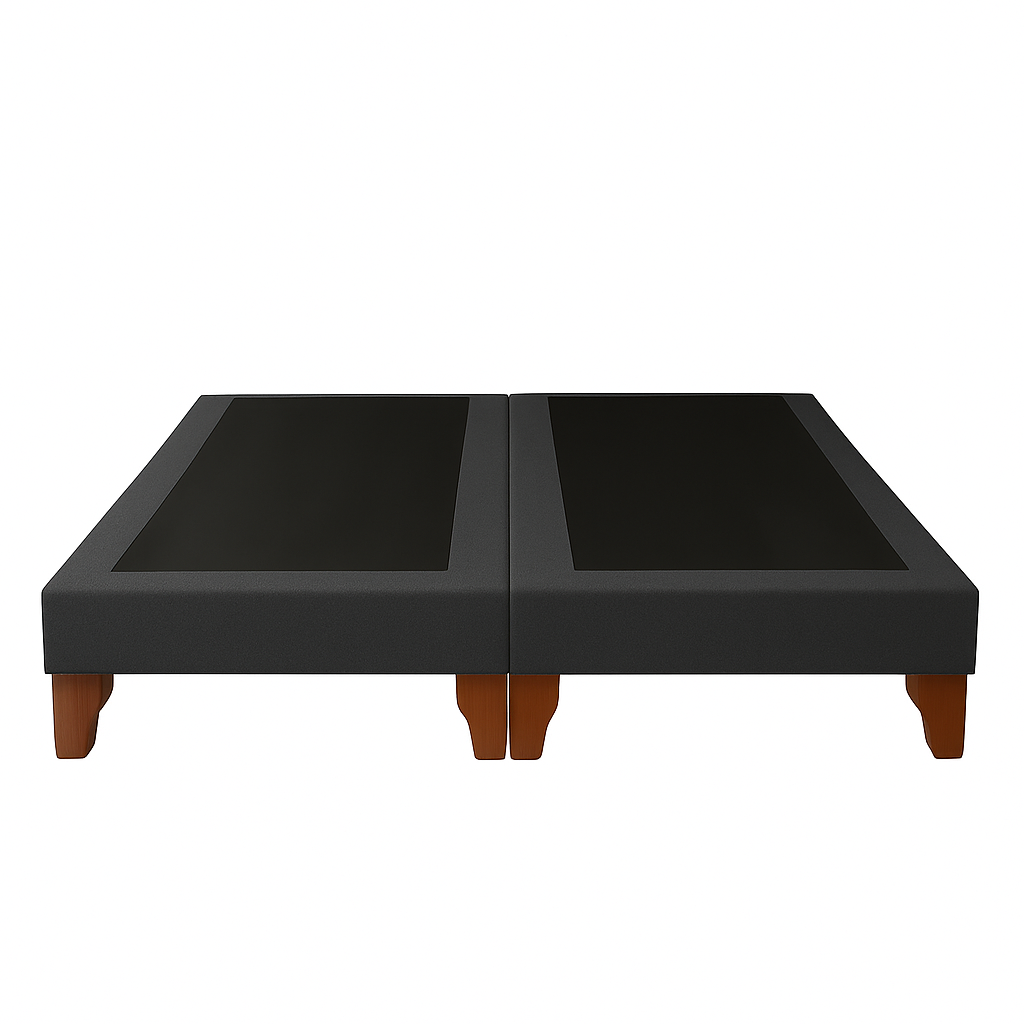 Ethan Desing - Base De Cama 2 Plazas Gris Grafito