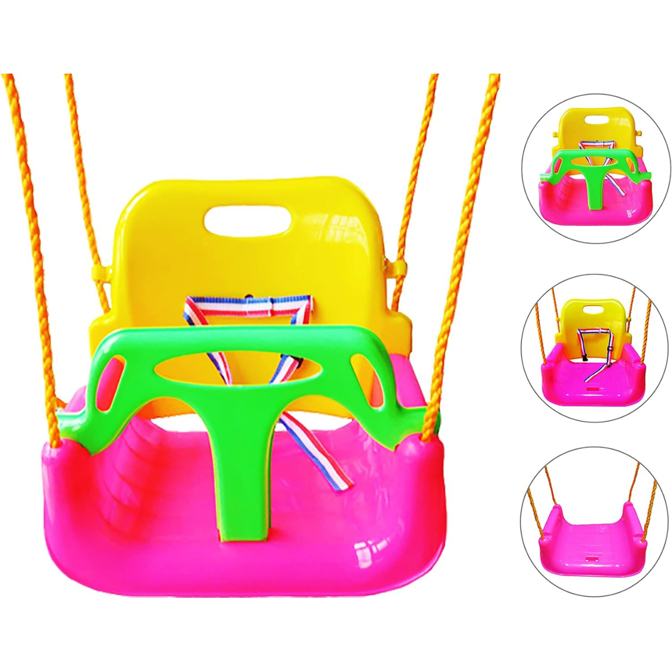 Genérica - Columpio Silla 3 En 1 Ajustable Portátil Niños Asiento Bebé