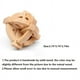 thumbnail image 3 of Wooden Kongming Lock,3D Brain Teaser Puzzle,Office Decompression Puzzle For Adult, Desktop Intelligence Gift For Kids (Globe), 3 of 4