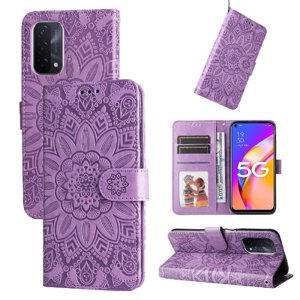 Funda Tipo Cartera Foxdock Para Oneplus Nord N200 , Diseño Girasol En Relieve, Cuero Pu, Cierre Magnético, Soporte Y Tarjetero