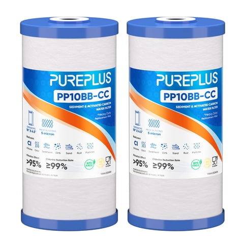Cartucho De Filtro De Agua Pureplus 5 Micron 10X4.5 Para Ge, Paquete De 2
