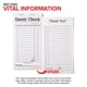 thumbnail image 3 of Cuadernos de cheques para invitados Stock Your Home, blanco y negro (paquete de 20), 3 of 3