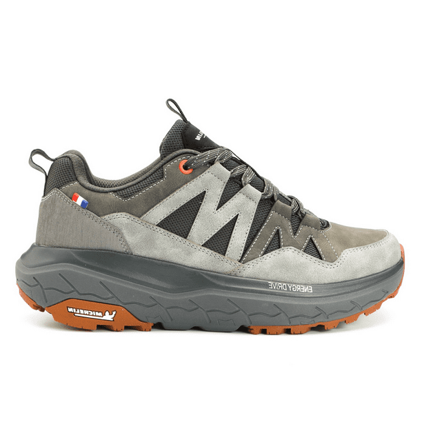 Zapatilla Trail Running Hombre Color Negro y Rojo Michelin AW10