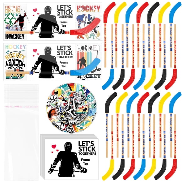 Set De Recuerdos Para Fiesta De Hockey Con Lápices Borradores Y Stickers