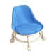 thumbnail image 3 of Taburete Con Ruedas De Baja Altura Con Respaldo Estructura De Soporte De Acero Inoxidable Altura 45 Cm Azul, 3 of 5