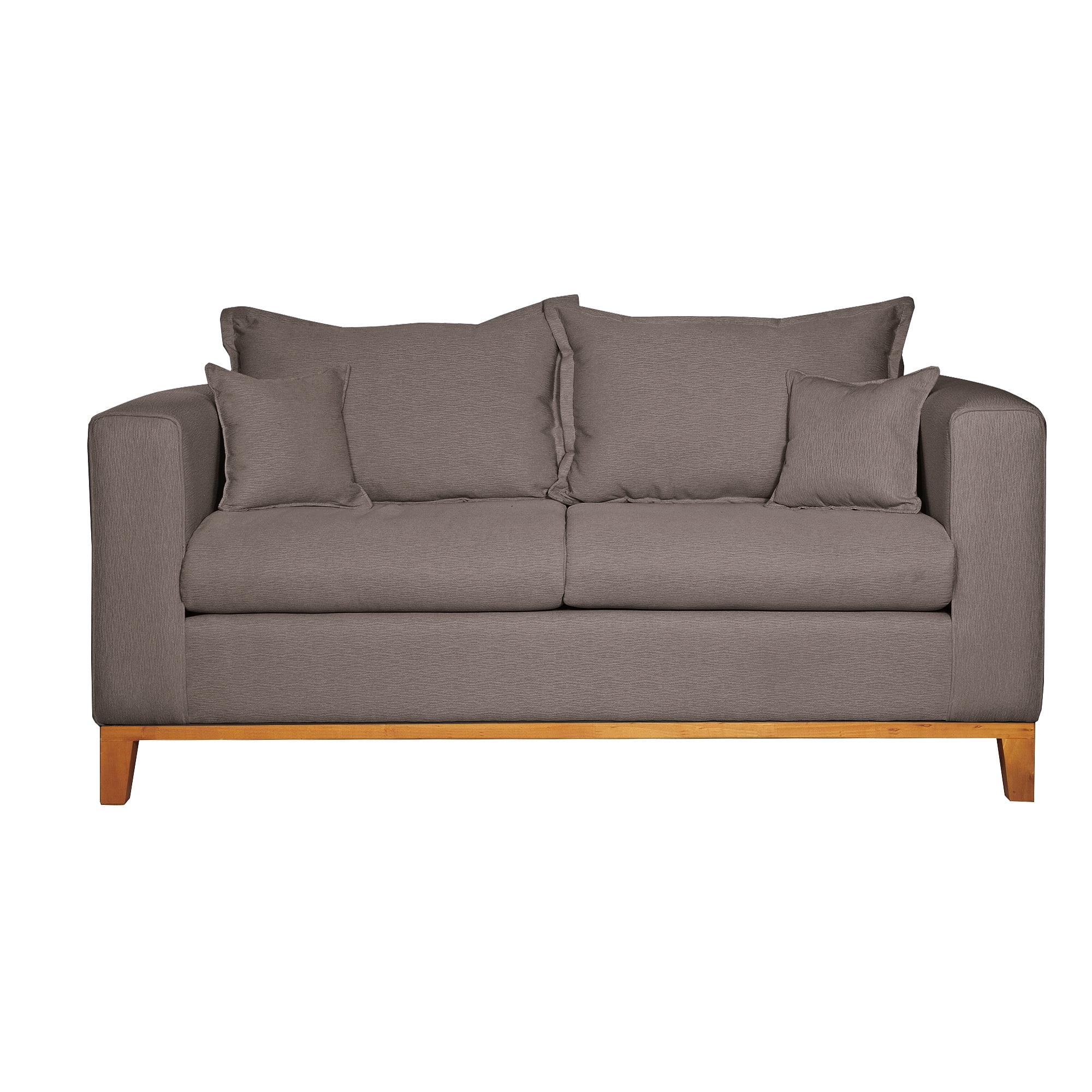 Colbox - Sofá Maserati 2 Cuerpos Tela Chocolate