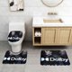thumbnail image 2 of El Aficionado Juego de 3 alfombras de baño de coral fleece: tapete de baño + alfombra de inodoro en forma de U + funda de tapa de inodoro en forma de O, 2 of 6