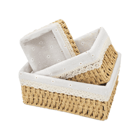 Importclick - Set 3 Organizadores Canastas Almacenamiento Rectángular