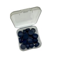 Ioensy - Cabezas De Taco De Billar De Cuero De Alta Dureza, Puntas De Repuesto Para Tacos De Billar Ligeros, Color Azul