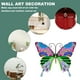thumbnail image 4 of Valla de mariposas de metal para decoración de jardín, gran escultura de mariposa para terraza al aire libre, patio trasero, balcón, color rojo, 4 of 5