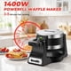 thumbnail image 3 of Máquina para hacer gofres Novalife, acero inoxidable, 1400 W, 8 rebanadas, 3 of 8