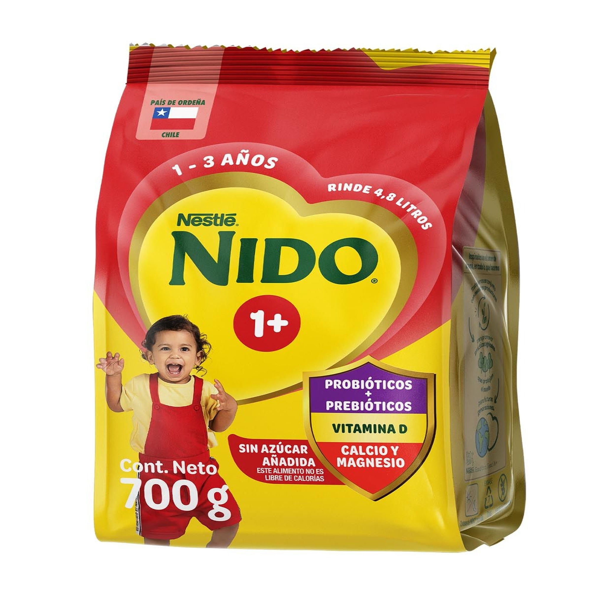 Leche En Polvo Semidescremada Etapa 1+ Bolsa. 700g Nido