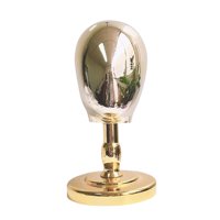 Ioensy - Soporte Para Cabeza De Peluca, Tienda De Sombreros De Vaquero, Soporte Para Cabeza De Maniquí Para Niños, Para Sombreros, Gorras, Dorado