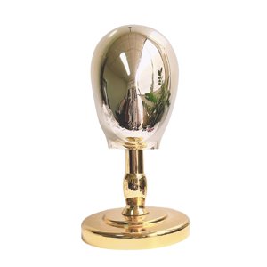 Ioensy - Soporte Para Cabeza De Peluca, Tienda De Sombreros De Vaquero, Soporte Para Cabeza De Maniquí Para Niños, Para Sombreros, Gorras, Dorado