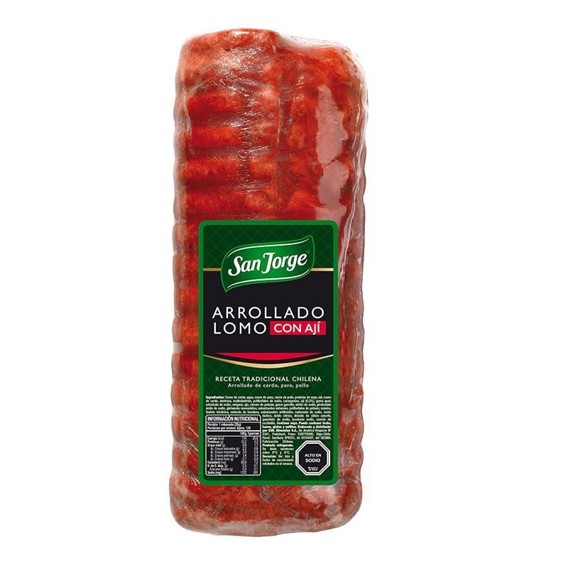 Arrollado De Lomo Con Ají Granel 250 g San Jorge